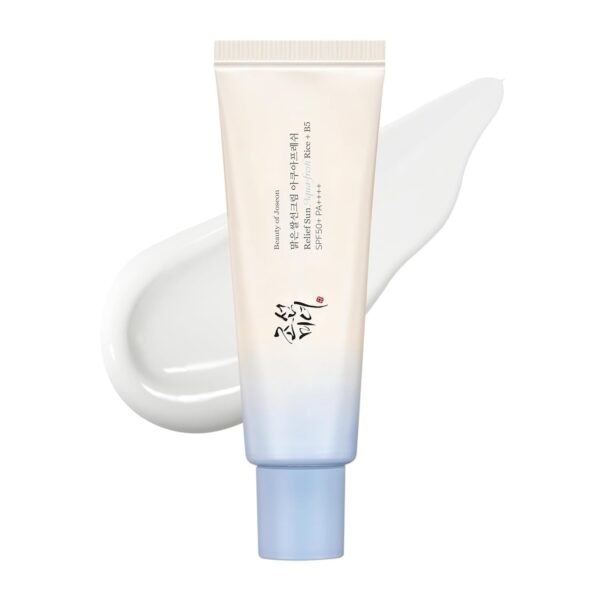 Beauty of Joseon Relief Sun Aqua-fresh Rice + B5, SPF 50+ PA++++ Sun Cream, Moisturizing & Calming Formula, Korean Skincare, 50ml