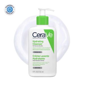 CeraVe Hydrating Cleanser For Normal To Dry Skin (236ml) - Non-Foaming Face Wash with Hyaluronic Acid And Ceramides | Non-Comedogenic, Non-Irritating And Fragrance-Free Cleanser